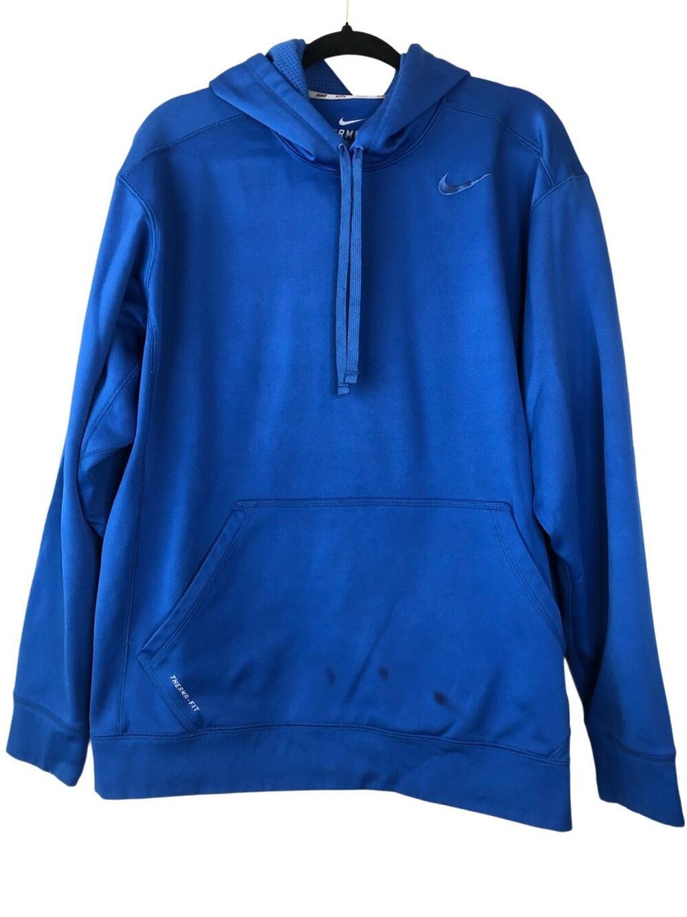 Nike Men's Therma-Fit Royal Blue Pullover Hoodie XL Athletic Athleisure